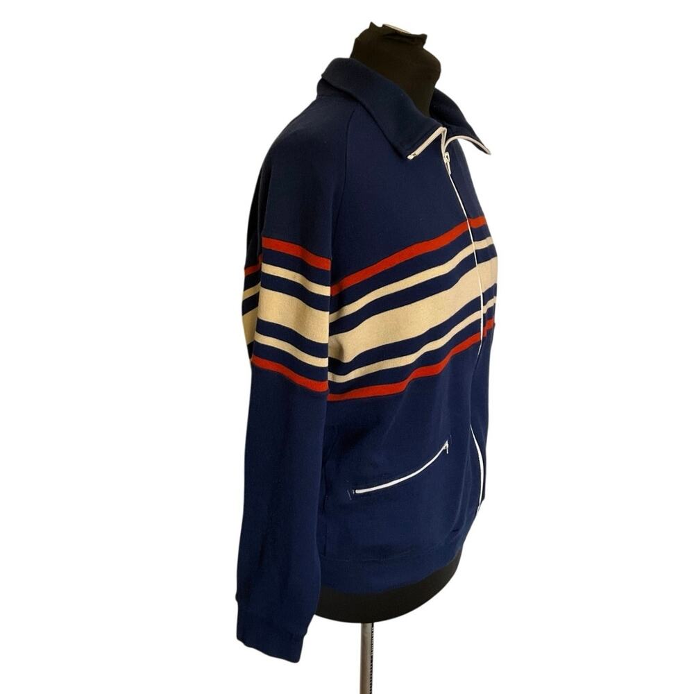 Vintage JCPenney Tennis Apparel Track Jacket Large Made in Japan Retro 70s - Picture 3 of 9